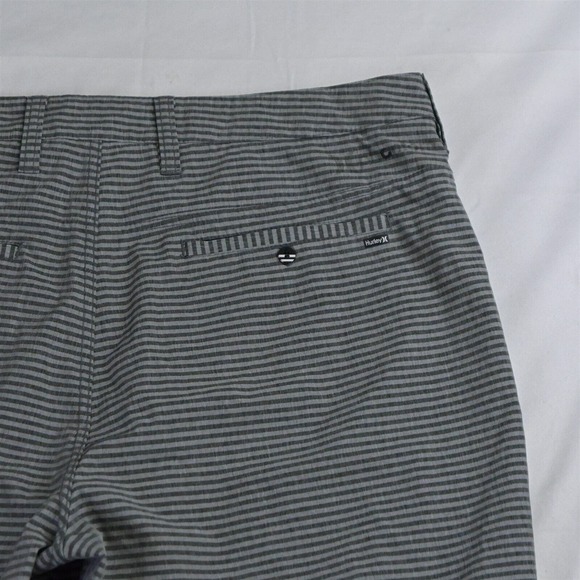 Hurley 34 x 10" Gray Stripe Phantom Hybrid Golf Casual Shorts - Picture 4 of 5
